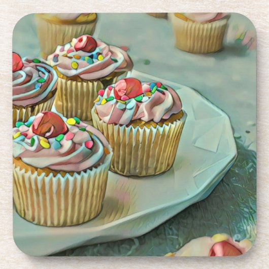 Ice cream cake bier onderzetter (Voorkant)