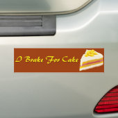 Ice Cream Cake Bumpersticker (Op auto)