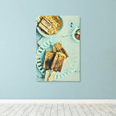 Ice cream cake canvas afdruk (Insitu (Houten vloer))