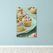 Ice cream cake canvas afdruk (Insitu (Houten vloer))