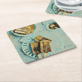 Ice cream cake kartonnen onderzetters (Schuin)