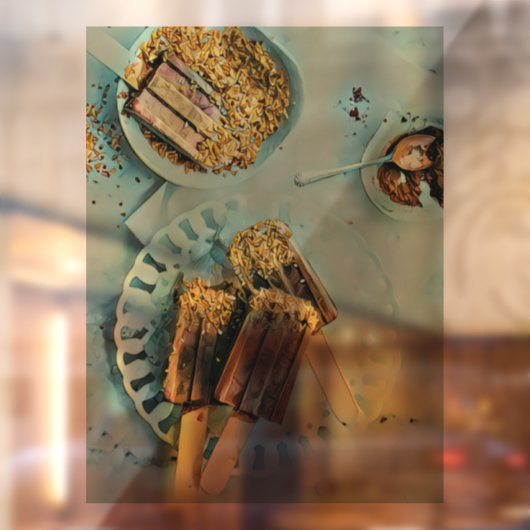 Ice cream cake raamsticker (Vel 2)