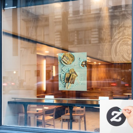 Ice cream cake raamsticker (Cafe Raam)