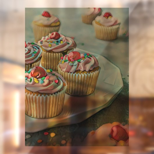 Ice cream cake raamsticker (Vel 2)