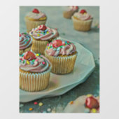 Ice cream cake raamsticker (Vel)