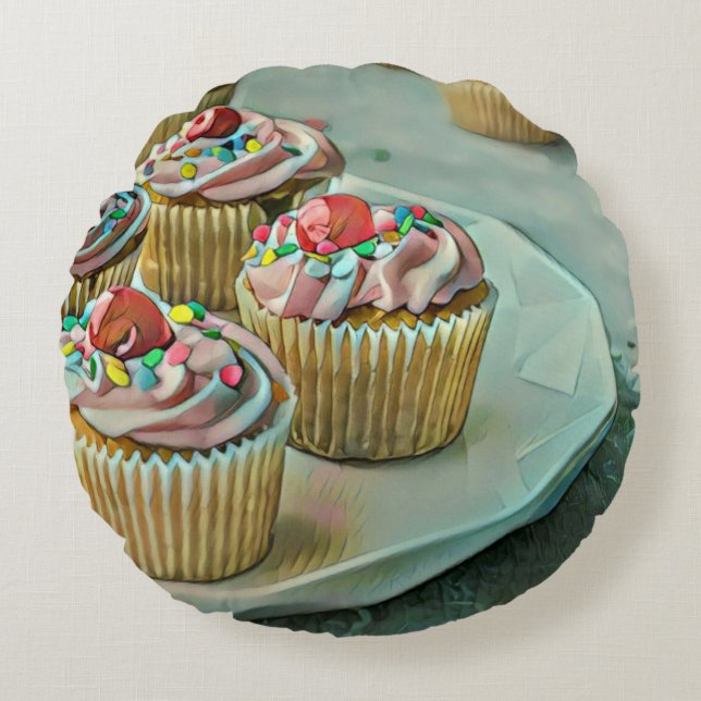 Ice cream cake rond kussen (Voorkant)