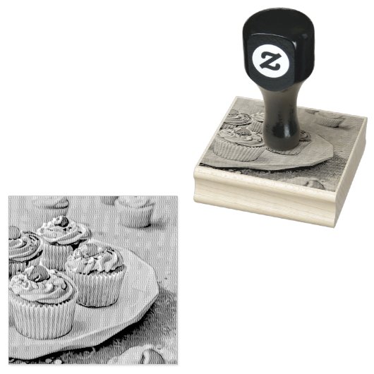 Ice cream cake rubberstempel (Gestempeld)