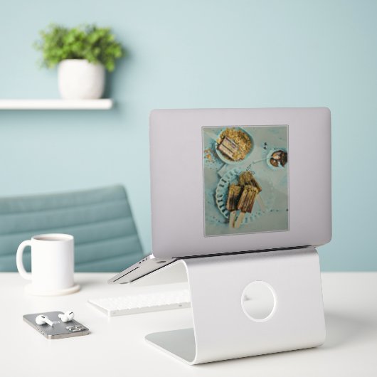 Ice cream cake sticker (Laptop op bureau)