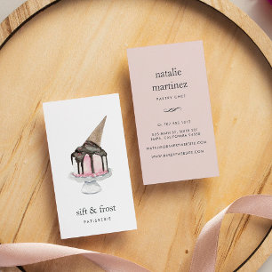 Ice Cream Cake   Verticaal Visitekaartje