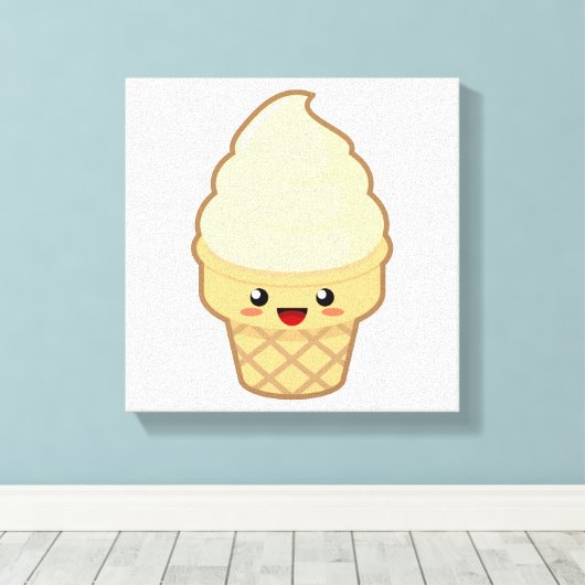 Ice Cream Canvas Afdruk (Insitu (Houten vloer))