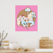 Ice Cream Carousel Poster (Keuken)