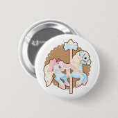Ice Cream Carousel Ronde Button 5,7 Cm (Voorkant /achterkant)