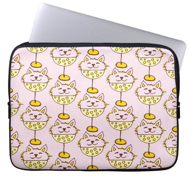 Ice Cream Cats II Laptop Sleeve (Voorkant)