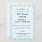 Ice Cream Celebration Party Birthday Invitation Kaart (Achterkant)