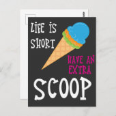 Ice Cream Cft - met ijskap Briefkaart (Voorkant / Achterkant)