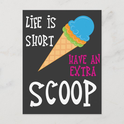 Ice Cream Cft - met ijskap Briefkaart (Voorkant)