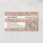 Ice Cream Choco Design Mix Visitekaartje (Achterkant)
