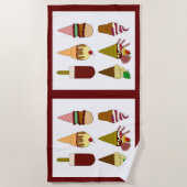 Ice Cream Choice Beach Towel Strandlaken (Voorkant)