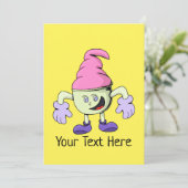 Ice Cream Christmas Birthday Gift Card Feestdagenkaart (Staand voorkant)