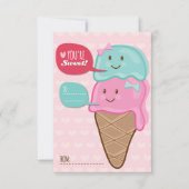 Ice Cream Classroom School Kinder Valentijnsdag Kaart (Voorkant)