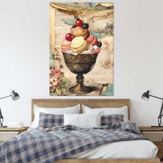 Ice cream Collage Canvas Afdruk (Insitu (Slaapkamer))