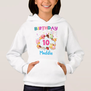 Ice Cream Colorful Cones Birthday Girl Matching  