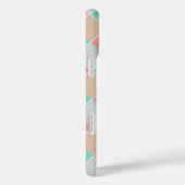 Ice-Cream Colors Checked Personalised Case-Mate iPhone Case (Achterkant / Rechts)