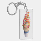 Ice Cream Cone Acrylische Sleutelhanger (Voorkant Links)