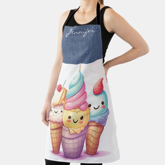 Ice Cream Cone All-Over Print Schort (Insitu)