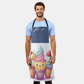 Ice Cream Cone All-Over Print Schort (Gedragen)