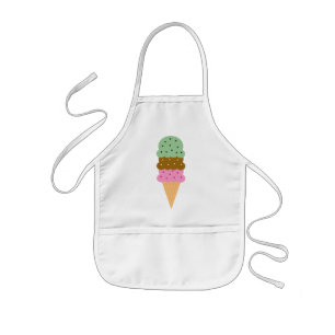 Ice Cream Cone Apron Kinder Schort
