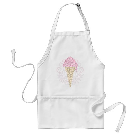 Ice Cream Cone Apron Standaard Schort (Voorkant)