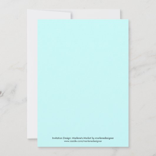 Ice Cream Cone Birthday Party Kaart (Achterkant)