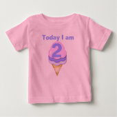 Ice Cream Cone Birthday T-shirt (Voorkant)
