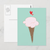 Ice Cream Cone Briefkaart (Voorkant / Achterkant)