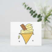 Ice Cream Cone Briefkaart (Staand voorkant)