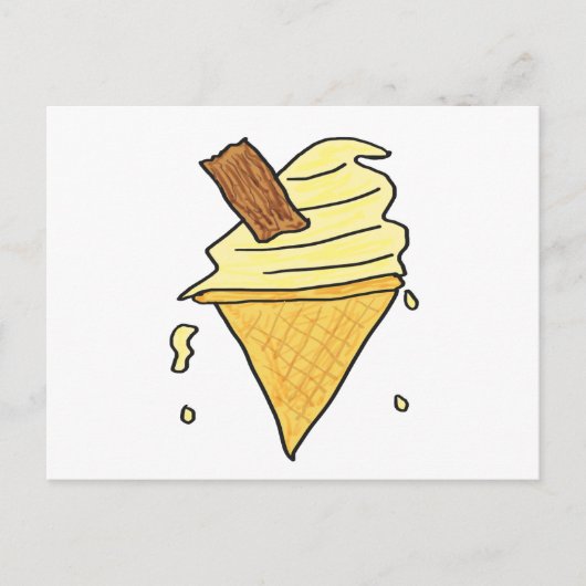 Ice Cream Cone Briefkaart (Voorkant)