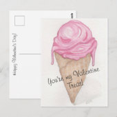 Ice Cream Cone Briefkaart (Voorkant / Achterkant)