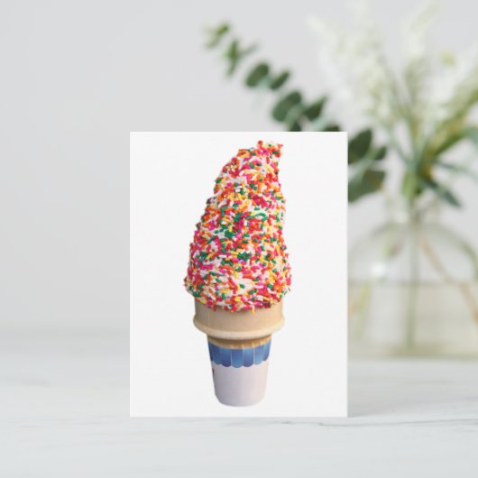 Ice Cream Cone Briefkaart (Staand voorkant)