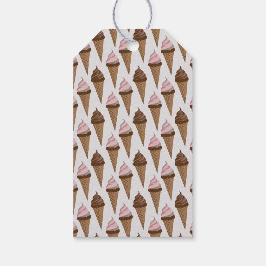 Ice Cream Cone Cadeaulabel (Achterkant)
