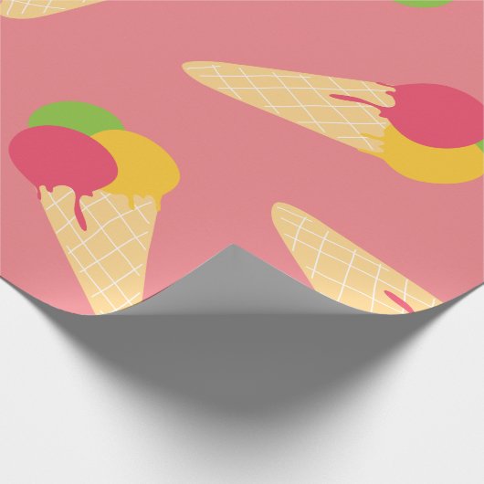 Ice Cream Cone Cadeaupapier (Hoek)