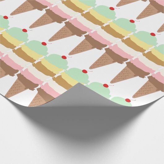 Ice Cream Cone Cadeaupapier (Hoek)