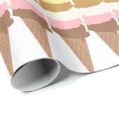 Ice Cream Cone Cadeaupapier (Rol Hoek)