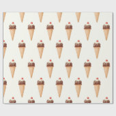 Ice Cream Cone Cadeaupapier (Vlak)