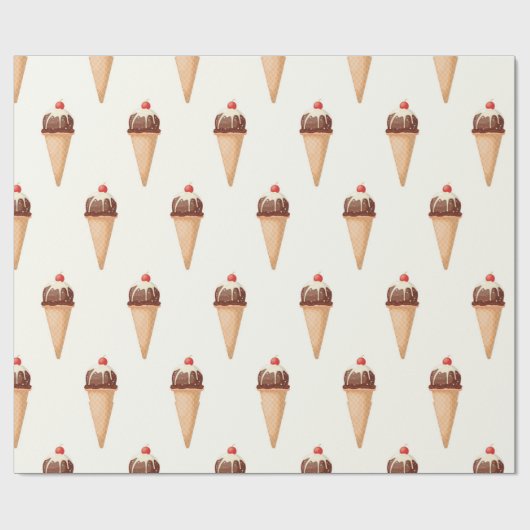 Ice Cream Cone Cadeaupapier (Vlak)
