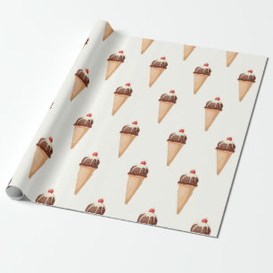 Ice Cream Cone Cadeaupapier