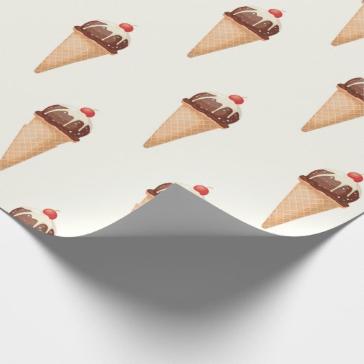Ice Cream Cone Cadeaupapier (Hoek)