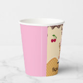 Ice Cream Cone Characters Party Decor Papieren Bekers (Rechts)