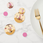 Ice Cream Cone Characters Party Table Confetti (Groep)