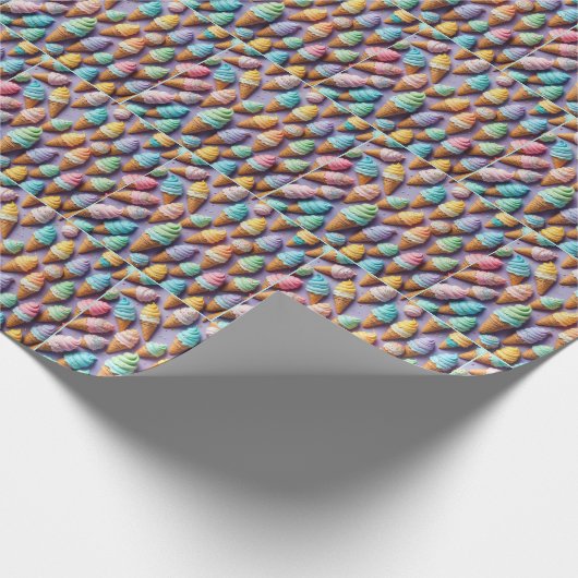 Ice Cream Cone Collectie Cadeaupapier (Hoek)